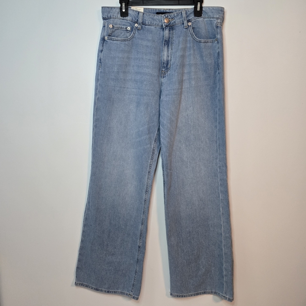 Aeropostale Wide Leg High Rise Jeans Medium Wash 12